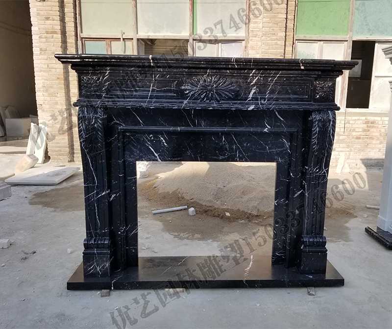 石雕壁爐架，大理石壁爐架，室內(nèi)壁爐架