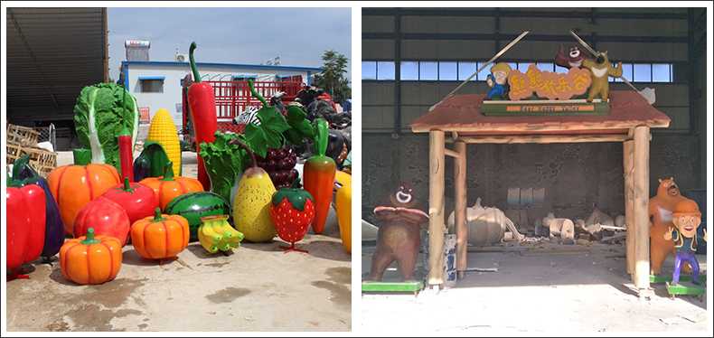 仿真蔬菜水果擺件，卡通玻璃鋼門(mén)頭