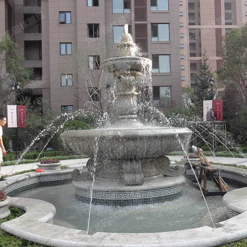 石雕噴泉，花崗巖噴泉，景觀噴泉