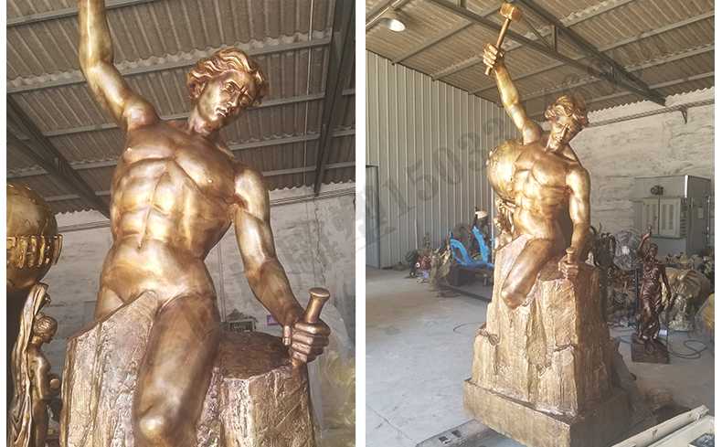 雕刻自我人物雕塑，銅雕刻自我雕塑，自我雕刻人物銅雕塑