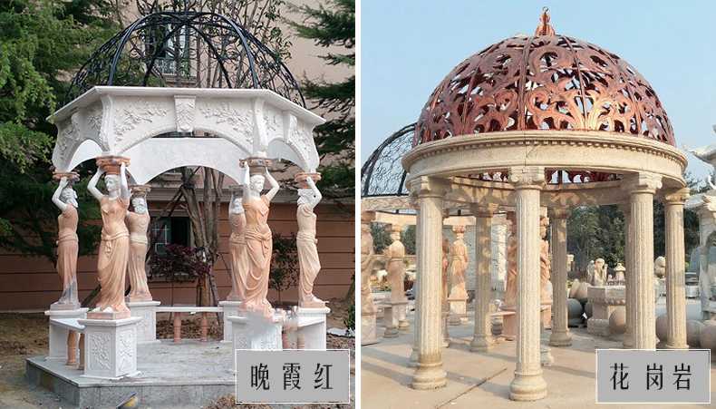歐式景觀涼亭，大理石涼亭，石雕景觀涼亭