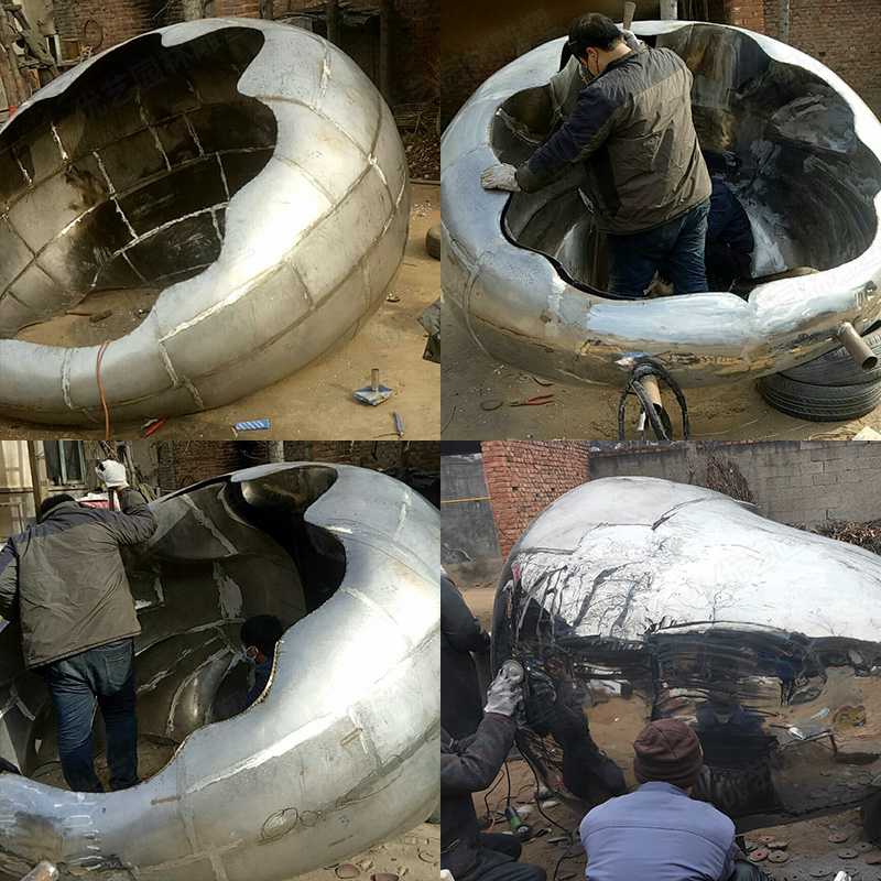 河北不銹鋼雕塑廠家，定制大型不銹鋼景觀雕塑