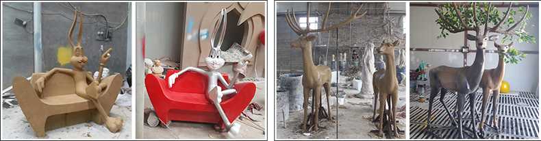 玻璃鋼雕塑制作流程，仿真景觀雕塑廠家