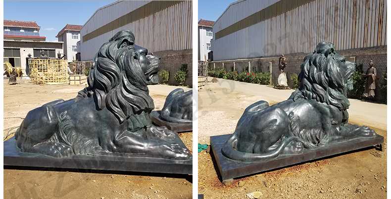 匯豐銀行銅獅子，銅雕塑廠家，歐式銅獅子