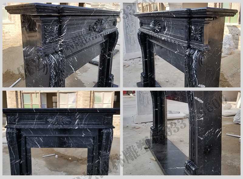 石雕壁爐架廠家，石雕壁爐架工廠，定制石雕壁爐架