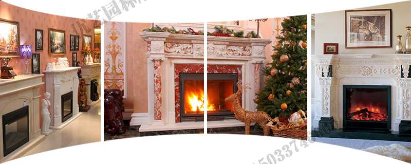 歐式壁爐架實景，大理石壁爐架定制，石雕壁爐架工廠