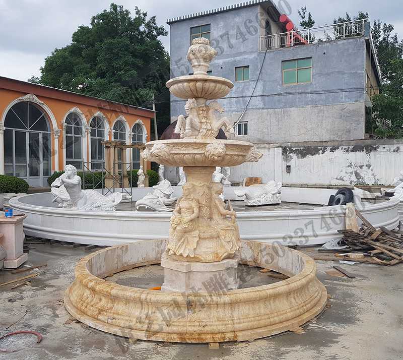 石雕噴泉，景觀人物噴泉，歐式噴泉