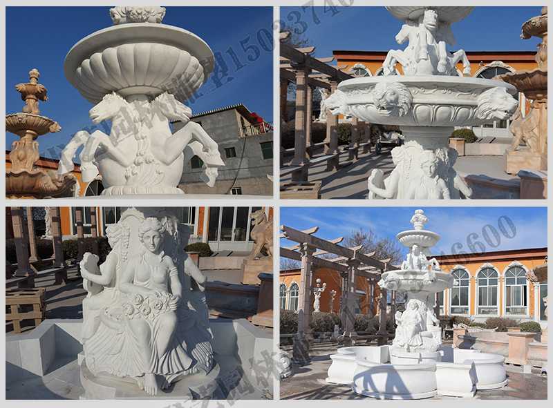 大理石噴泉，歐式人物動(dòng)物噴泉，室外景觀噴泉定制