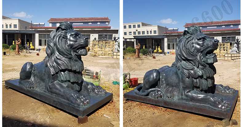 歐式匯豐銀行銅獅子雕塑，銅雕塑廠家