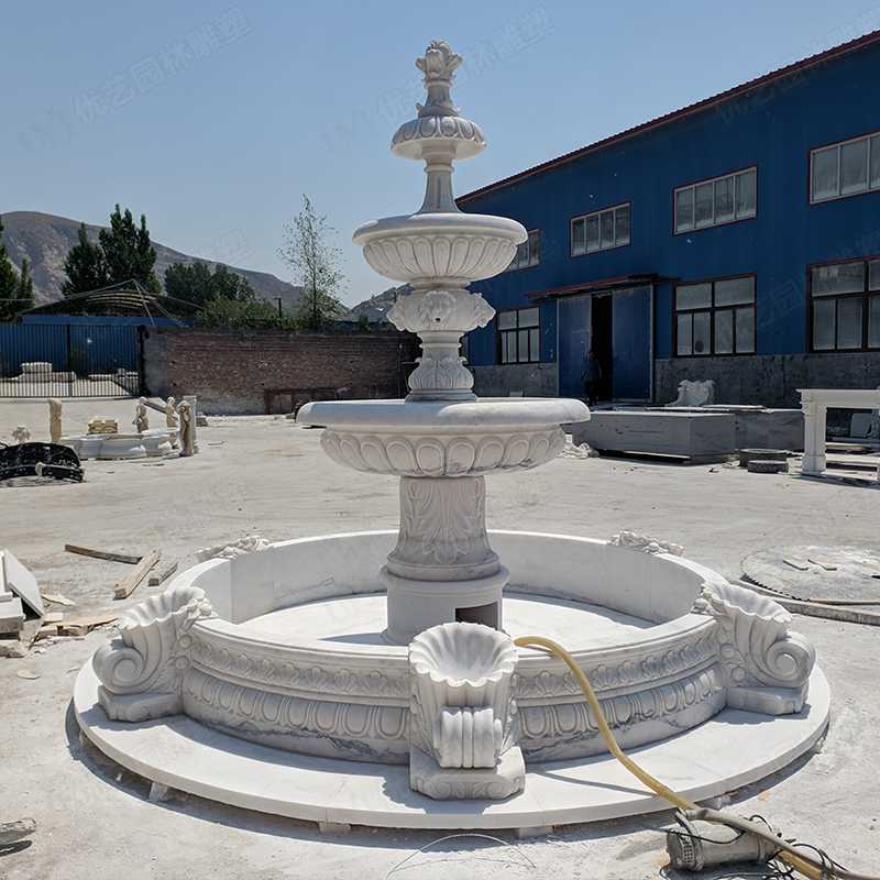 大理石噴泉，漢白玉噴泉