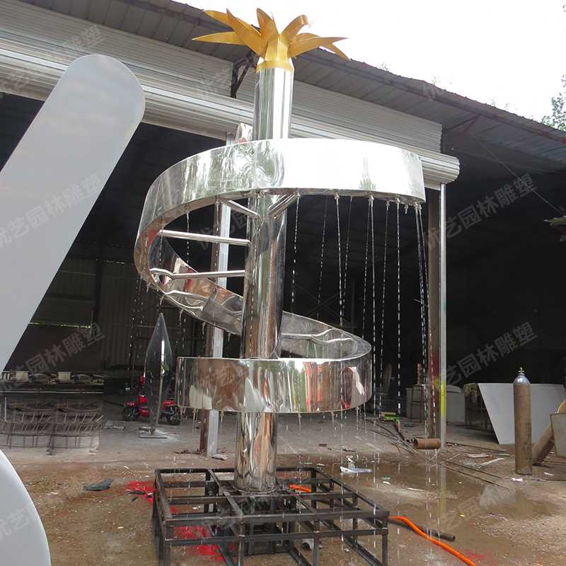 水景噴泉雕塑，不銹鋼雕塑廠家