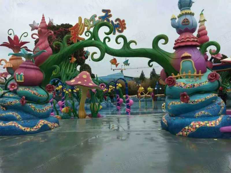 水泥雕塑，水泥卡通門頭