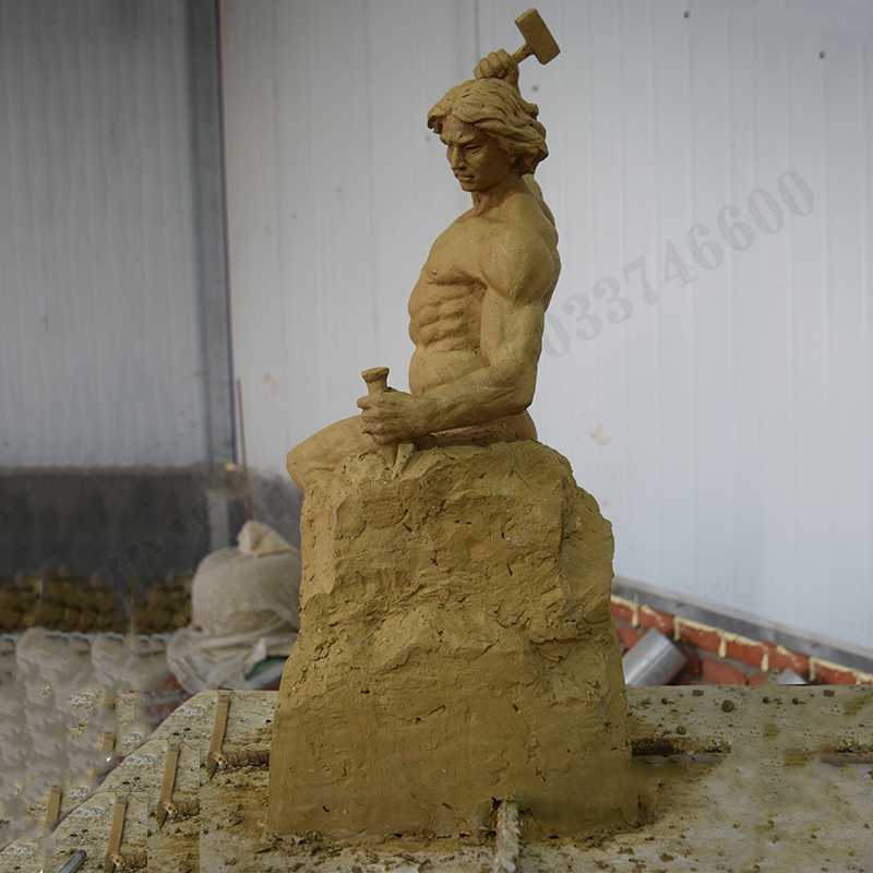 自我雕刻雕塑，自我雕刻擺件，雕刻自我