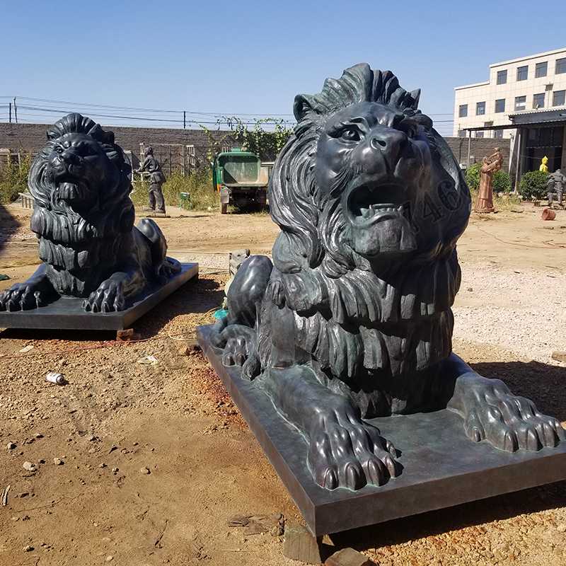 匯豐銅獅子，銅匯豐獅子，銅雕塑廠家，銅獅子廠家