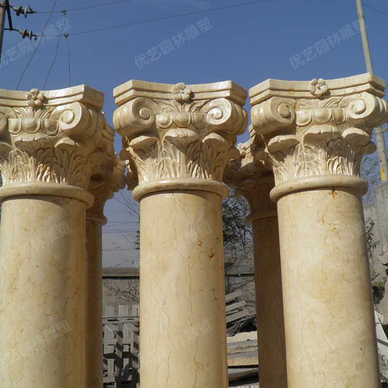 大理石羅馬柱，石材羅馬柱