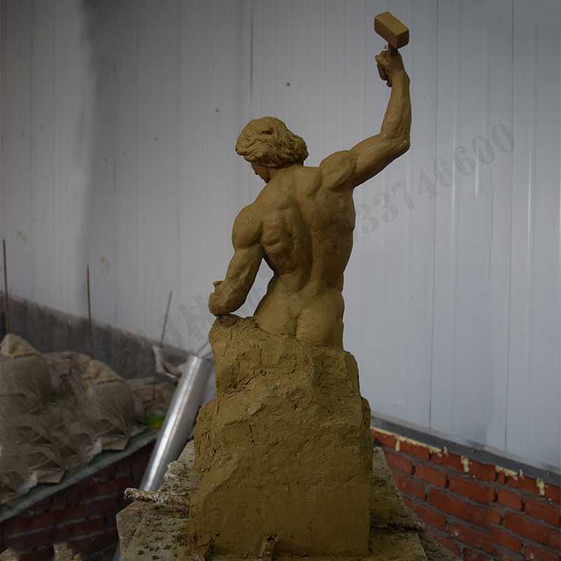 自我雕刻雕塑，雕刻自我雕塑，雕刻自己擺件